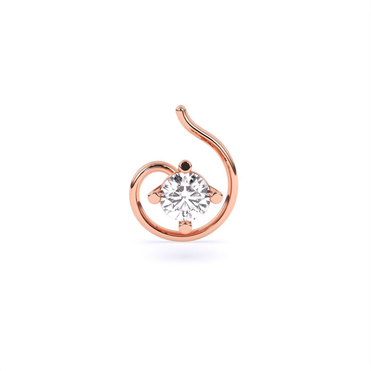 4 Prong nose pin